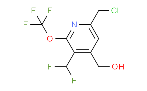 6-(Chloromethyl)-3-(difluoromethyl)-2-(trifluoromethoxy)pyridine-4-methanol