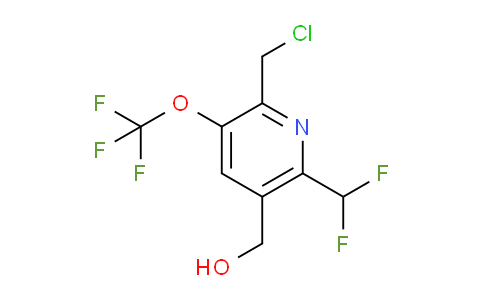 2-(Chloromethyl)-6-(difluoromethyl)-3-(trifluoromethoxy)pyridine-5-methanol
