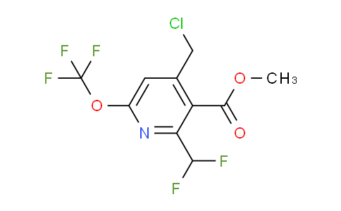 Methyl 4-(chloromethyl)-2-(difluoromethyl)-6-(trifluoromethoxy)pyridine-3-carboxylate