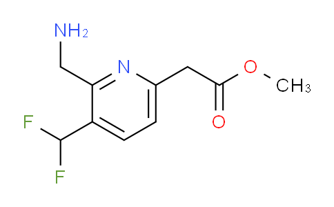 Methyl 2-(aminomethyl)-3-(difluoromethyl)pyridine-6-acetate
