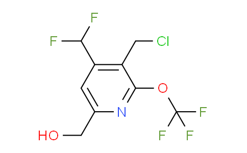 3-(Chloromethyl)-4-(difluoromethyl)-2-(trifluoromethoxy)pyridine-6-methanol
