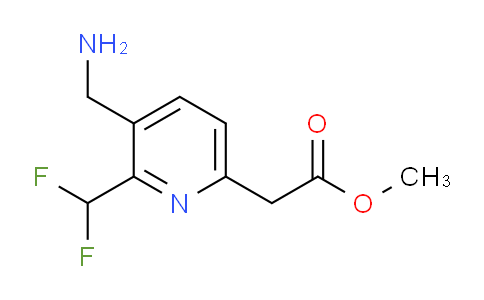 Methyl 3-(aminomethyl)-2-(difluoromethyl)pyridine-6-acetate