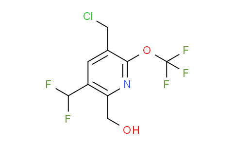 3-(Chloromethyl)-5-(difluoromethyl)-2-(trifluoromethoxy)pyridine-6-methanol
