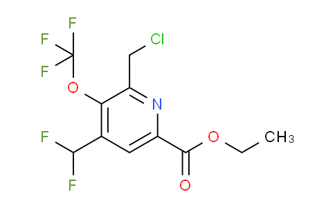Ethyl 2-(chloromethyl)-4-(difluoromethyl)-3-(trifluoromethoxy)pyridine-6-carboxylate
