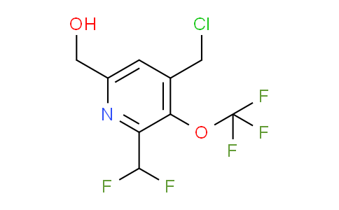 4-(Chloromethyl)-2-(difluoromethyl)-3-(trifluoromethoxy)pyridine-6-methanol