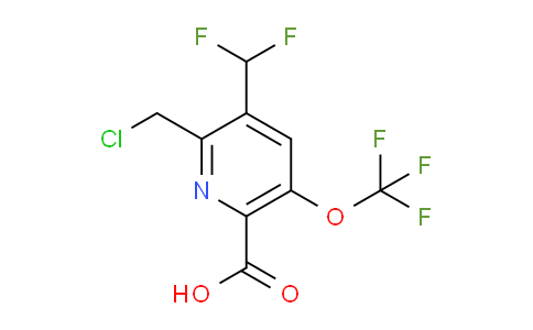 2-(Chloromethyl)-3-(difluoromethyl)-5-(trifluoromethoxy)pyridine-6-carboxylic acid