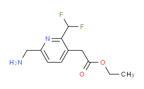 Ethyl 6-(aminomethyl)-2-(difluoromethyl)pyridine-3-acetate