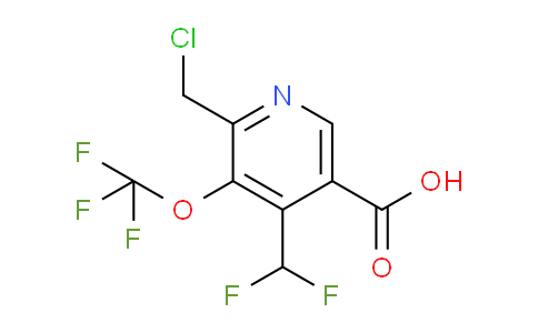 2-(Chloromethyl)-4-(difluoromethyl)-3-(trifluoromethoxy)pyridine-5-carboxylic acid
