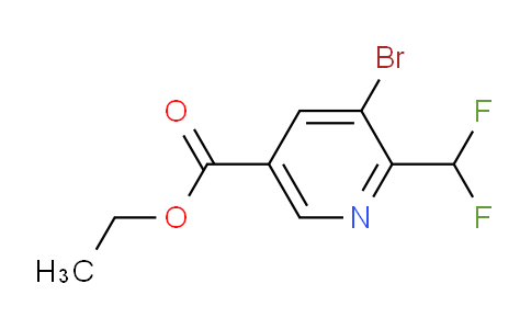 AM141953 | 1805297-74-8 | Ethyl 3-bromo-2-(difluoromethyl)pyridine-5-carboxylate