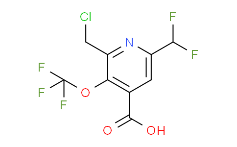 AM141954 | 1805307-52-1 | 2-(Chloromethyl)-6-(difluoromethyl)-3-(trifluoromethoxy)pyridine-4-carboxylic acid