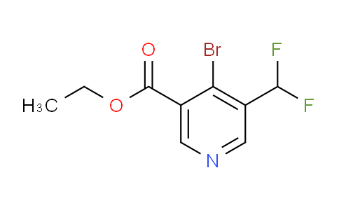 AM141964 | 1806771-34-5 | Ethyl 4-bromo-3-(difluoromethyl)pyridine-5-carboxylate