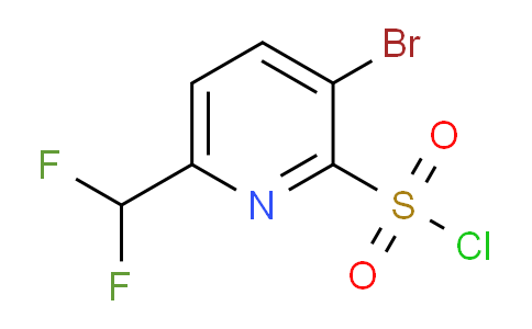 3-Bromo-6-(difluoromethyl)pyridine-2-sulfonyl chloride