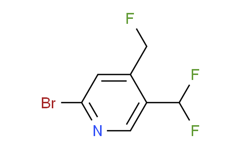 2-Bromo-5-(difluoromethyl)-4-(fluoromethyl)pyridine