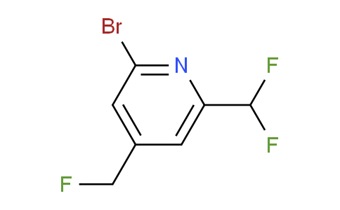 2-Bromo-6-(difluoromethyl)-4-(fluoromethyl)pyridine