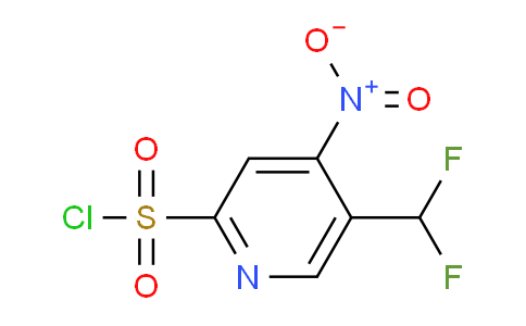 5-(Difluoromethyl)-4-nitropyridine-2-sulfonyl chloride