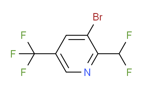 3-Bromo-2-(difluoromethyl)-5-(trifluoromethyl)pyridine