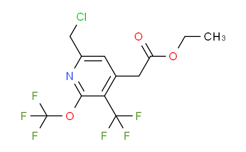 AM142045 | 1805312-69-9 | Ethyl 6-(chloromethyl)-2-(trifluoromethoxy)-3-(trifluoromethyl)pyridine-4-acetate