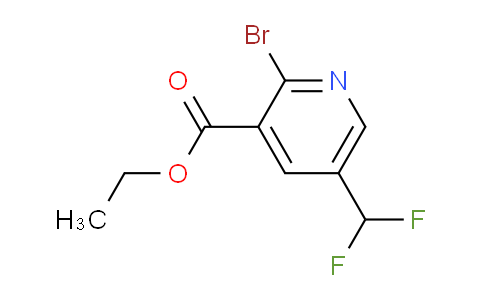 AM142048 | 1804702-74-6 | Ethyl 2-bromo-5-(difluoromethyl)pyridine-3-carboxylate