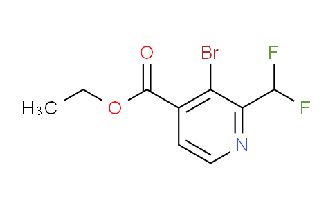 AM142049 | 1805031-23-5 | Ethyl 3-bromo-2-(difluoromethyl)pyridine-4-carboxylate
