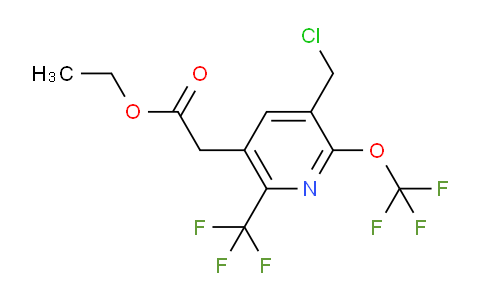 Ethyl 3-(chloromethyl)-2-(trifluoromethoxy)-6-(trifluoromethyl)pyridine-5-acetate