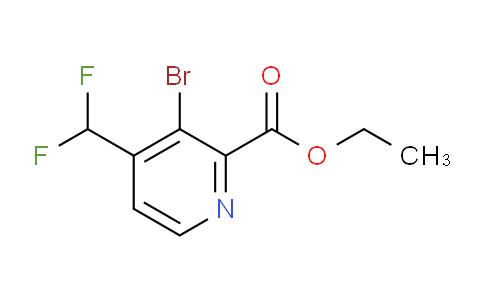AM142052 | 1804442-51-0 | Ethyl 3-bromo-4-(difluoromethyl)pyridine-2-carboxylate