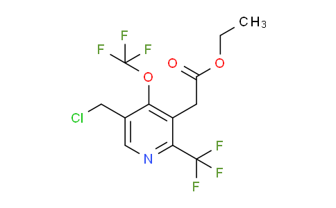 Ethyl 5-(chloromethyl)-4-(trifluoromethoxy)-2-(trifluoromethyl)pyridine-3-acetate