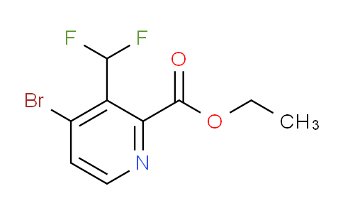AM142057 | 1805031-26-8 | Ethyl 4-bromo-3-(difluoromethyl)pyridine-2-carboxylate