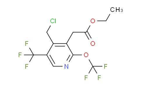 AM142061 | 1804653-84-6 | Ethyl 4-(chloromethyl)-2-(trifluoromethoxy)-5-(trifluoromethyl)pyridine-3-acetate