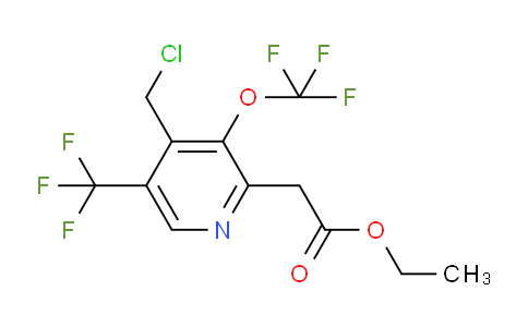 AM142062 | 1805312-82-6 | Ethyl 4-(chloromethyl)-3-(trifluoromethoxy)-5-(trifluoromethyl)pyridine-2-acetate