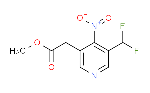 Methyl 3-(difluoromethyl)-4-nitropyridine-5-acetate