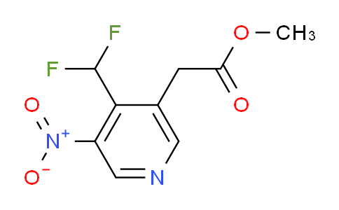 Methyl 4-(difluoromethyl)-3-nitropyridine-5-acetate