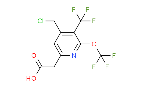 AM142086 | 1805311-65-2 | 4-(Chloromethyl)-2-(trifluoromethoxy)-3-(trifluoromethyl)pyridine-6-acetic acid