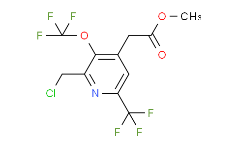 Methyl 2-(chloromethyl)-3-(trifluoromethoxy)-6-(trifluoromethyl)pyridine-4-acetate