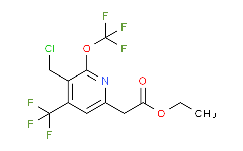 AM142127 | 1806768-63-7 | Ethyl 3-(chloromethyl)-2-(trifluoromethoxy)-4-(trifluoromethyl)pyridine-6-acetate