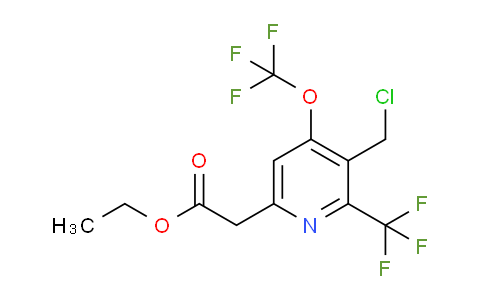 AM142131 | 1806768-68-2 | Ethyl 3-(chloromethyl)-4-(trifluoromethoxy)-2-(trifluoromethyl)pyridine-6-acetate