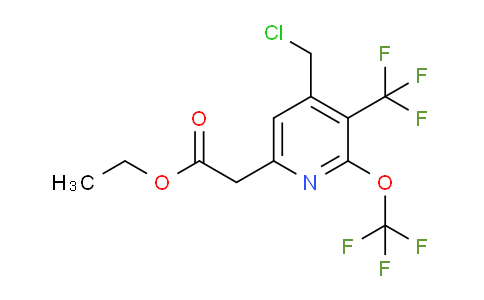 AM142140 | 1806758-92-8 | Ethyl 4-(chloromethyl)-2-(trifluoromethoxy)-3-(trifluoromethyl)pyridine-6-acetate