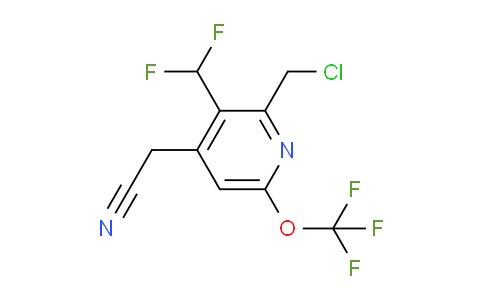 AM142155 | 1806768-96-6 | 2-(Chloromethyl)-3-(difluoromethyl)-6-(trifluoromethoxy)pyridine-4-acetonitrile