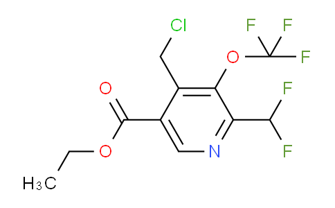 AM142220 | 1805155-67-2 | Ethyl 4-(chloromethyl)-2-(difluoromethyl)-3-(trifluoromethoxy)pyridine-5-carboxylate