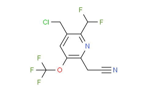 AM142231 | 1805182-14-2 | 3-(Chloromethyl)-2-(difluoromethyl)-5-(trifluoromethoxy)pyridine-6-acetonitrile