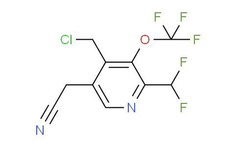 4-(Chloromethyl)-2-(difluoromethyl)-3-(trifluoromethoxy)pyridine-5-acetonitrile