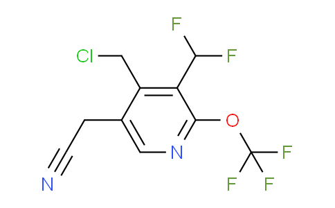 AM142236 | 1805153-41-6 | 4-(Chloromethyl)-3-(difluoromethyl)-2-(trifluoromethoxy)pyridine-5-acetonitrile