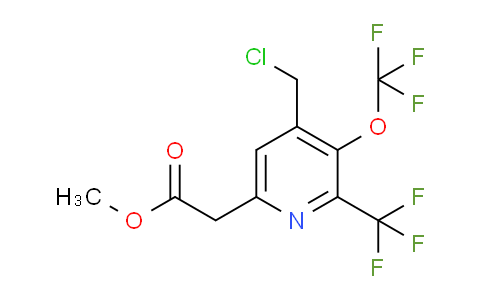 AM142242 | 1805312-45-1 | Methyl 4-(chloromethyl)-3-(trifluoromethoxy)-2-(trifluoromethyl)pyridine-6-acetate