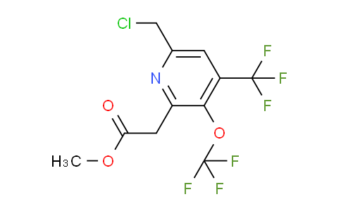 Methyl 6-(chloromethyl)-3-(trifluoromethoxy)-4-(trifluoromethyl)pyridine-2-acetate