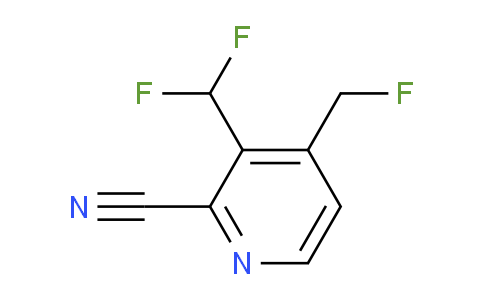 2-Cyano-3-(difluoromethyl)-4-(fluoromethyl)pyridine