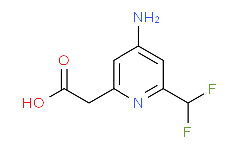 4-Amino-2-(difluoromethyl)pyridine-6-acetic acid