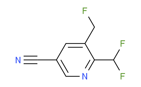 5-Cyano-2-(difluoromethyl)-3-(fluoromethyl)pyridine