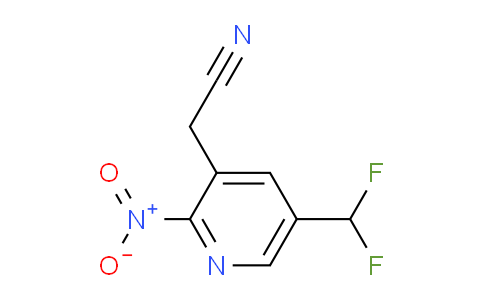 5-(Difluoromethyl)-2-nitropyridine-3-acetonitrile
