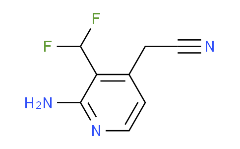 2-Amino-3-(difluoromethyl)pyridine-4-acetonitrile