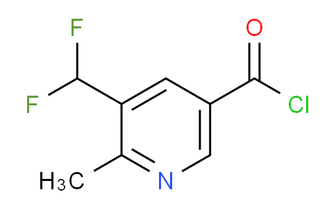 3-(Difluoromethyl)-2-methylpyridine-5-carbonyl chloride