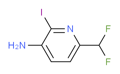 3-Amino-6-(difluoromethyl)-2-iodopyridine
